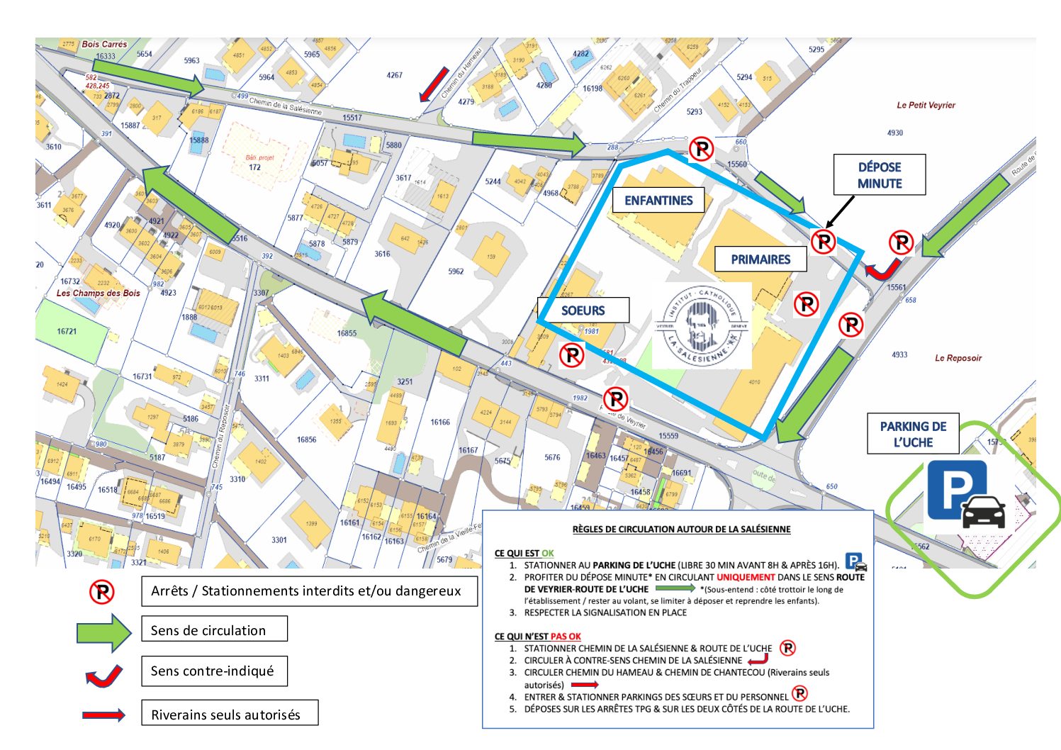 Plan Circulation Salésienne Octobre 2024